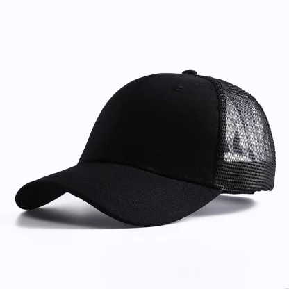 Solid Pony Mesh Baseball Hats - Image 6