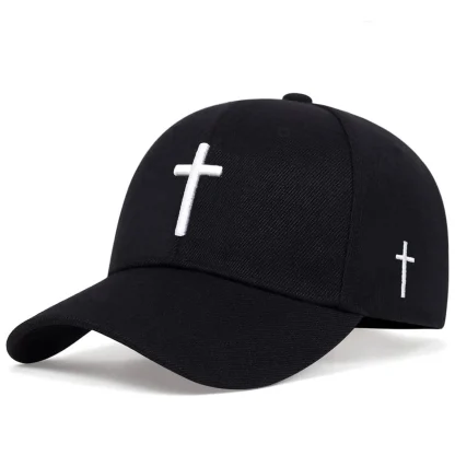 Embroidered Cross Baseball Caps