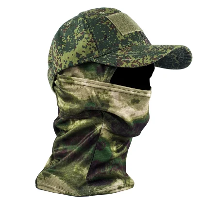 Camouflage Baseball Cap with Mask - Image 5