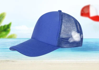 Solid Adjustable Trucker Hats - Image 6