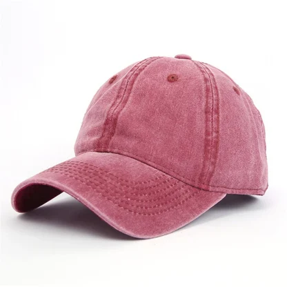 Casual Acid Wash Baseball Caps - Image 3