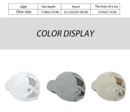Quick Dry Ponytail Baseball Cap - Image 7