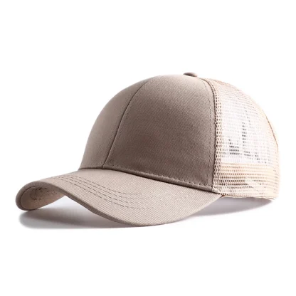 Solid Pony Mesh Baseball Hats - Image 2