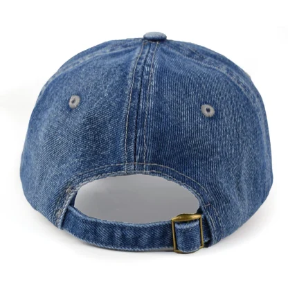 Solid Denim Baseball Hat - Image 2