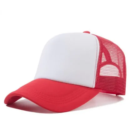 Solid Trucker Baseball Cap - Image 4