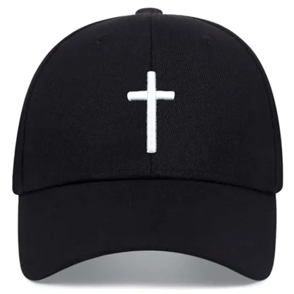 Embroidered Cross Baseball Caps - Image 2