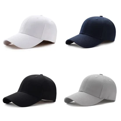 Adjustable Plain Baseball Hats - Image 4